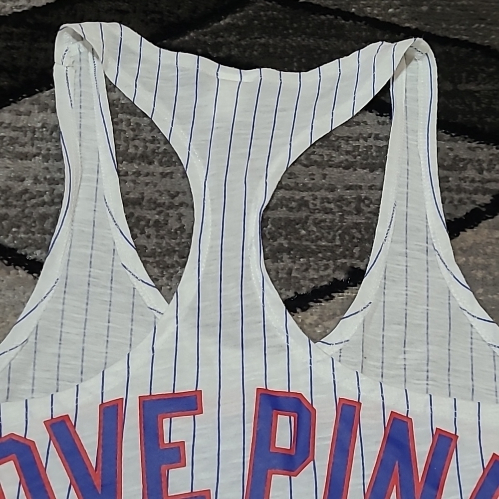 VS PINK 2012 CHICAGO CUBS BLING RHINESTONES RACERBACK LOGO TANK-TOP PRICE FIRM - Picture 11 of 13